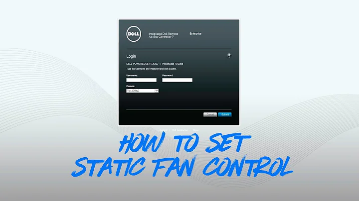 How to Set Static Fan Control on #Dell #PowerEdge #Server to silence fan noises