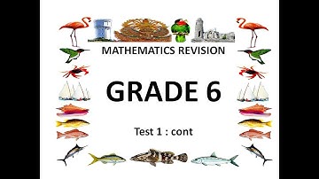 Grade 6  GLAT Mathematics REVISION