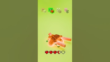 Hero Iron Golem Protects Minecraft Mobs - Satisfying Fluid and Cloth Simulation