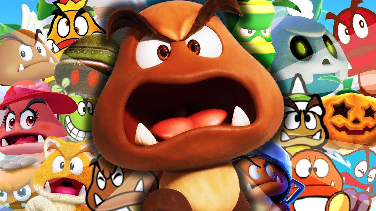 Tous les GOOMBA de la série MARIO !