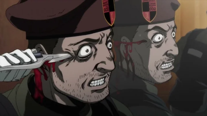 Hellsing Ultimate EP2-Luke Valentine vs Hellsing Soldiers [Dubbed] [1080p]