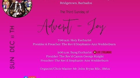 The Third Sunday of Advent - YEAR A