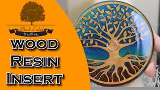 Woodturning How to make wood and resin disc for decoration and repair using a laser engraver