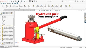Design of Hydraulic Jack in solidworks | Part 8 Small Piston | Solidworks Tutorial