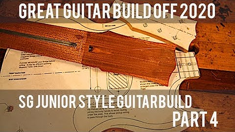 Great Guitar Build Off : SG junior style guitar build part 4