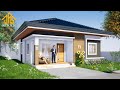 Simple Low-Budget House Design (8x9 meters, 2 Bedroom Bungalow Plan)