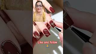 Easy Nail Art Design #short #nails #nailart #nailtech #shorts #viral