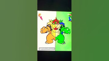 ✨I turned Bowser into Luigi and Princess Peach ✨ and result is so cool #shorts #mario