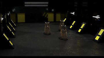 Dalek animation - Parting Of The Ways environment recreation - Doctor Who