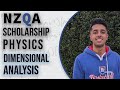 Dimensional Analysis | NZQA Physics Scholarship