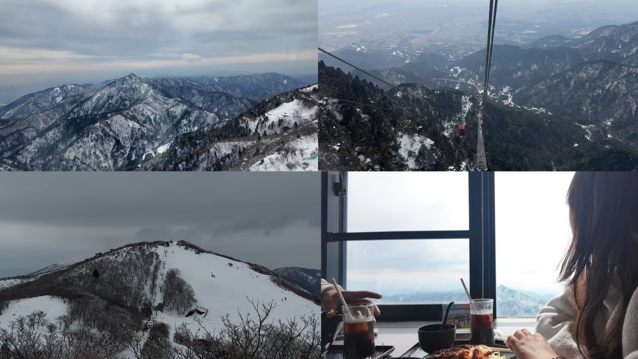 Enjoying the snowy view at Mt.Gozaisho