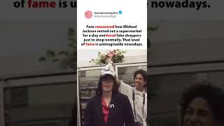 Michael Jackson was so famous he rented out a supermarket to shop 😳🛒 #michaeljackson