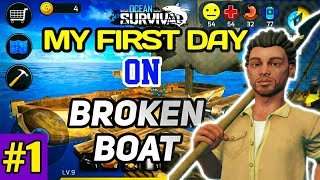 FIRST DAY ON SURVIVAL | Ocean Survival | gameplay #1