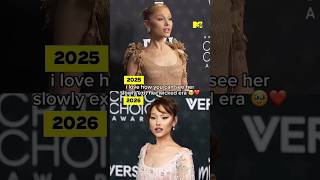 2025 VS 2026 Ariana Grande at Critics Choice Awards 💓 #arianagrande #fyp #shorts