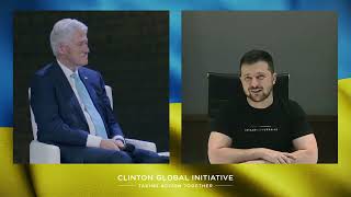 #CGI2022: President Clinton Interviews President Zelenskyy