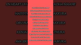 Aasa pulla lyrics video✨💫 GV Prakash/ken karunaas/youth