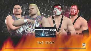 WWE 2K16 - TAG TEAM MATCH - NASTY BOYS VS DEMOLITON - SIM WRESTLING