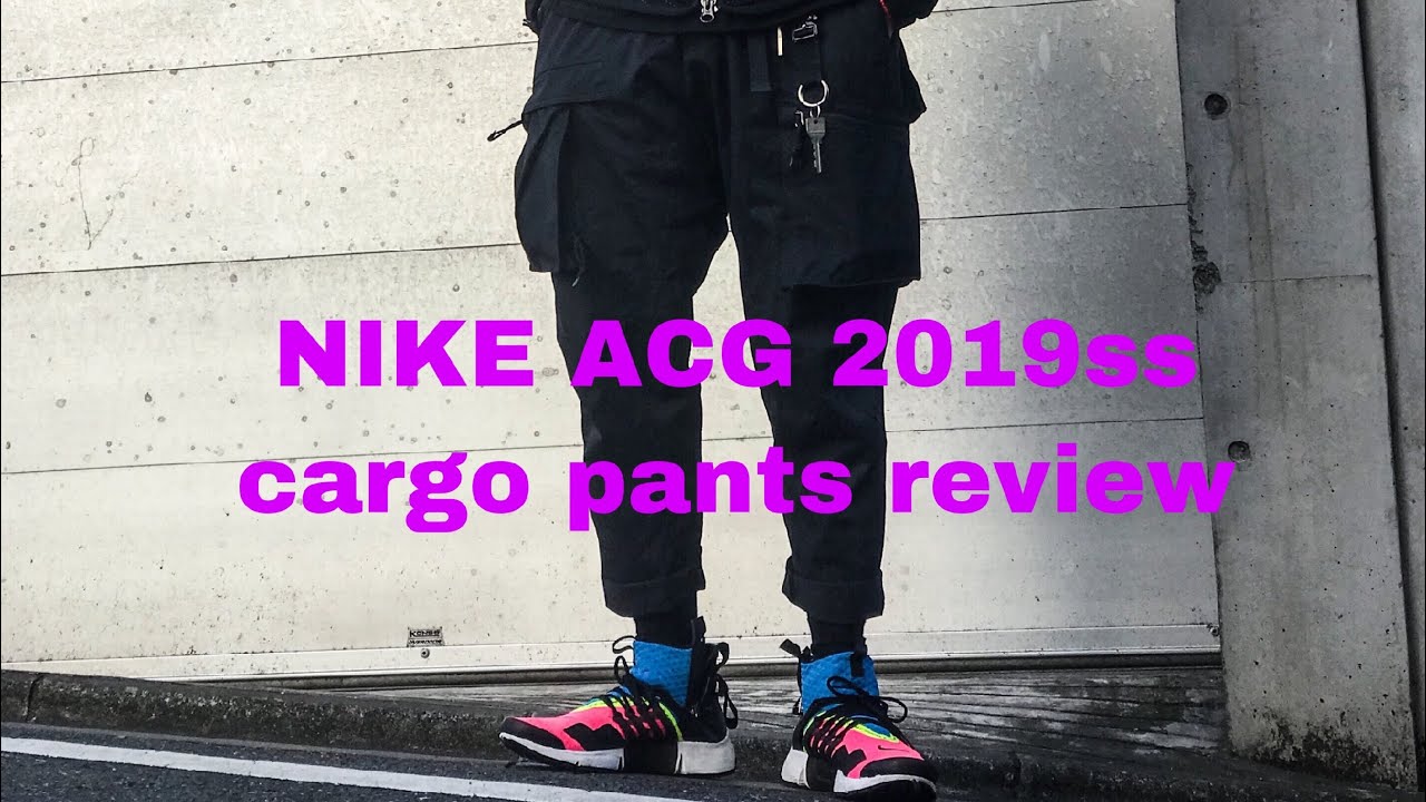 NIKE ACG 19SS ウーブンカーゴパンツ ブラック-