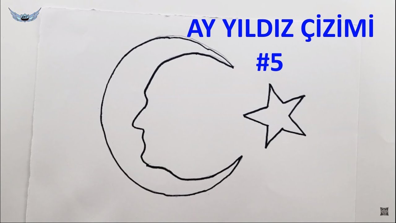 Ay Yildiz Cizimi 5 29 Ekim Cizimleri Nasil Yapilir Youtube