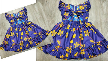 DIY Very Easy and Beautiful Baby Frock Design❤️Trending Baby Frock Cutting and Stitching