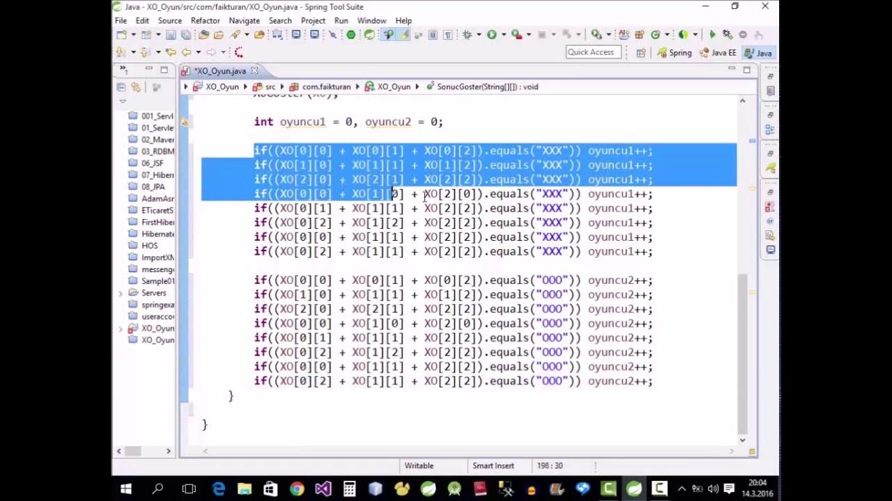 Java 039Java XO Oyunu7 YouTube
