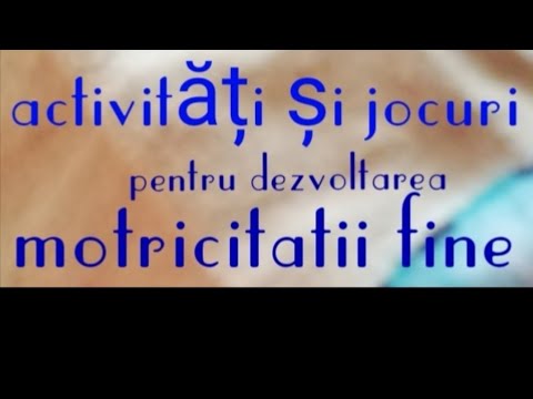 Video: Orez Colorat Pentru Dezvoltarea Motricității Fine