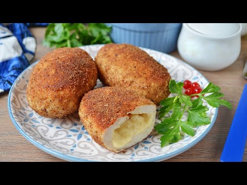 Потрясающие котлеты с сырной начинкой