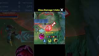 Chou Damage Tricks Mobile legends #ml2b #mlbb #chou #tutorial #shorts