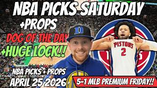 NBA Playoff Picks Today Saturday 4/25/2026 | Free NBA Best Bets, Player Props, and Predictions