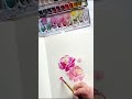 Peonie #bukiet #akwarele #malowanie #painting #watercolor #tutorial #paintingprocess #artprocess