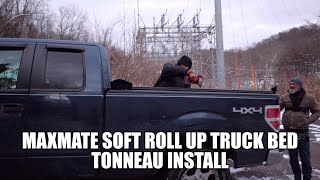 MaxMate Soft Roll Up Truck Bed Tonneau Cover: Ford F150 Supercab 6.5ft