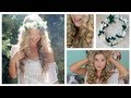 Taylor Swift Curly Hair Tutorial & DIY Flower Crown