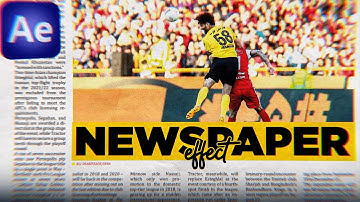 Create Vox Effect Newspaper After Effects Tutorial