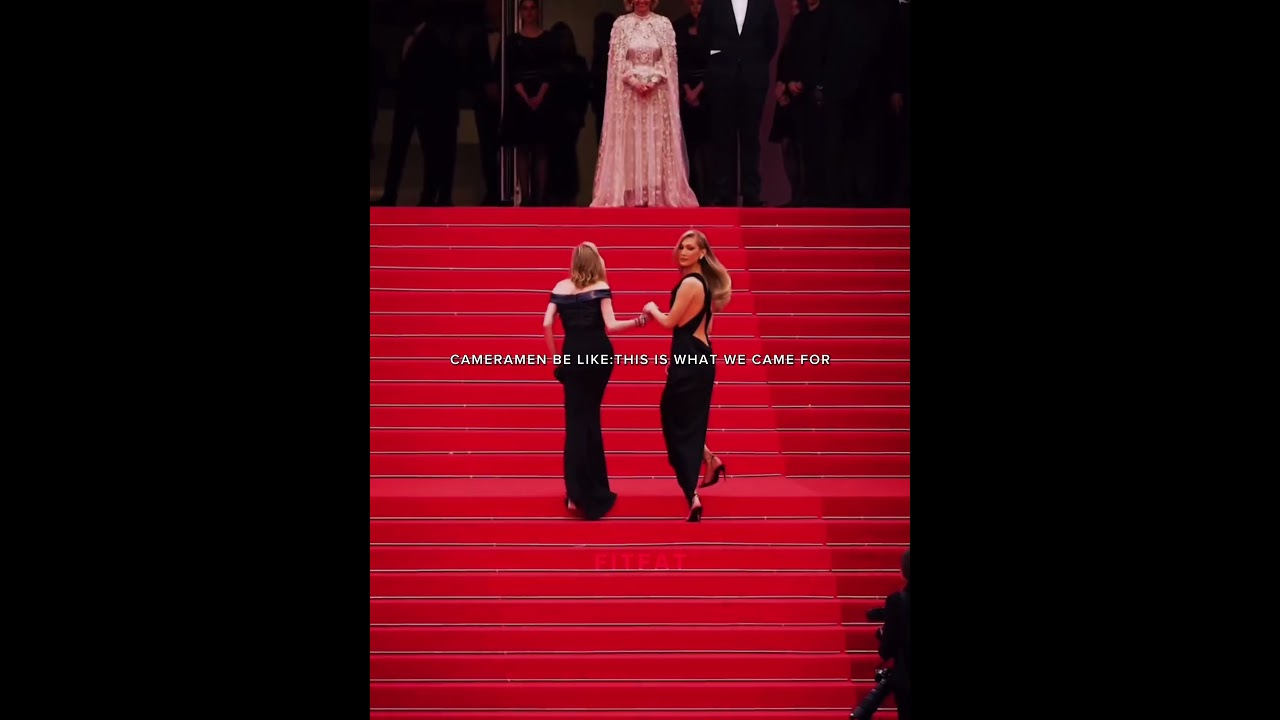 They were waiting for this moment 🤗🥰#bellahadid #bellahadidedit #cannes2025