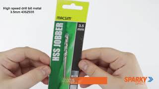 High speed drill bit metal 3.5mm 43SZ035