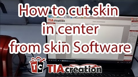How to cut Embosed skin in center with TIA Creation mobile Skin cutting software in any plotter