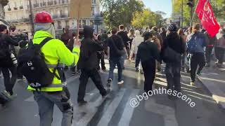 EN DIRECT: Manifestation à Paris le 17 octobre | LIVE: Protest in Paris on October 17th