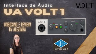 INTERFACE DE ÁUDIO UNIVERSAL AUDIO VOLT 1 - UNBOXING E REVIEW BY ALÊZINHA