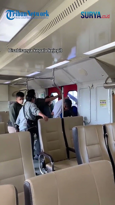 Viral Kepala Seorang Penumpang REMAJA Terjepit Pintu Kereta Bandara Yogya!