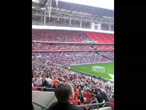 Luton Town VS Scunthorpe United Wembley Stadium 5th April 2009 Johnstone Paint Trophy Final From the Crowd (Block 108) 40000 Lutonians take over Wembley (Pre Match)