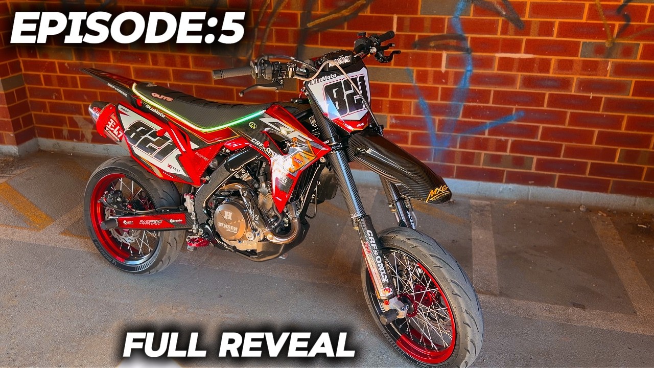 CRF450L SUPERMOTO FULLY MAXED OUT BUILD EPISODE 5