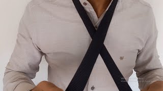 Kravat Boyunda Nasıl Bağlanır? Windsor Düğümü Kravat - Üçgen Kravat Resimi