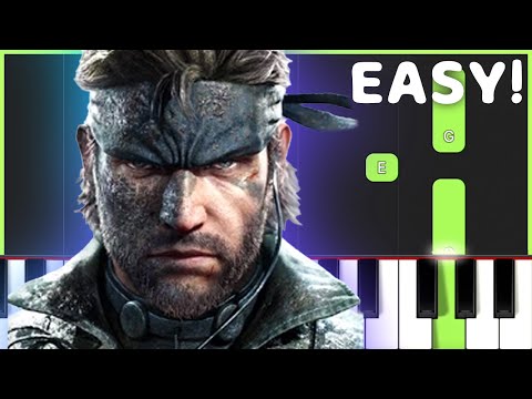 Metal Gear Solid Theme - Sons Of Liberty | EASY Piano Tutorial