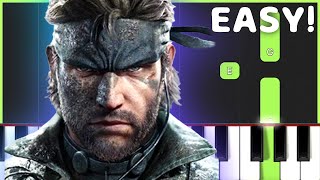 Metal Gear Solid Theme - Sons Of Liberty | EASY Piano Tutorial