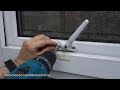 How to replace a cockspur window handle on a uPVC window