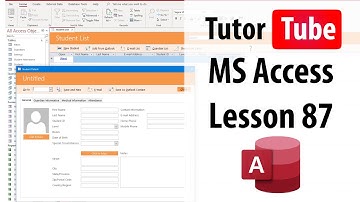 MS Access Tutorial - Lesson 87 - Query Summary Option