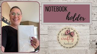 Easy notebook cover sewing tutorial with pen holder