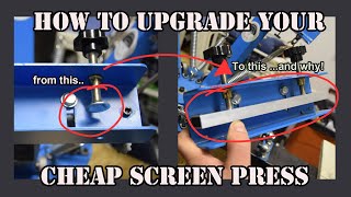 How to Fix your Cheap China Screen Print Press-DIY  Part 1