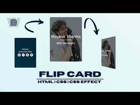 AWESOME FLIP COVER BY USING SIMPLE CSS || CSS EFFECT || WEBKAARI