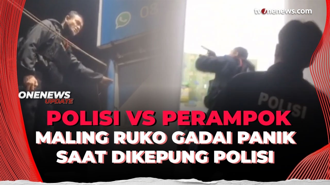 Bak Adegan Film! Polisi Bersenjata Lengkap Gagalkan Pembobolan Ruko Gadai di Depok | OneNews Update